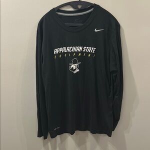 Nike Black Dri-FIT Appalachian State Long Sleeve Shirt